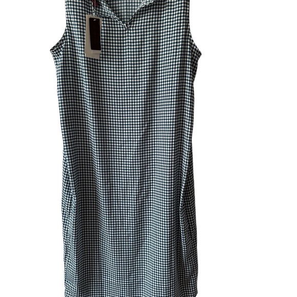 Hal Rubenstein Slippit Sleeveless Checkers Green/White Slip Dress. Size Large - Picture 2 of 4